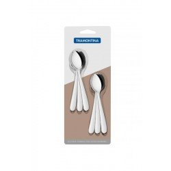 CONJUNTO DE COLHERES PARA CHA ACO INOX 6 PC TRAMONTINA