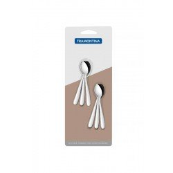 CONJUNTO DE COLHERES PARA CAFE ACO INOX 6 PC TRAMONTINA