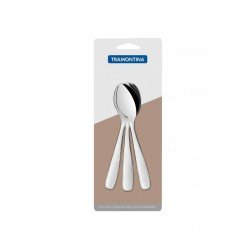 CONJUNTO DE COLHERES MEDIAS ACO INOX 3 PC TRAMONTINA