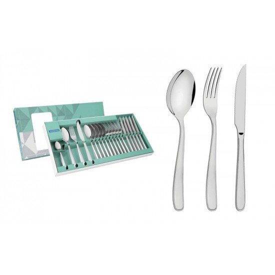 FAQUEIRO PARA CHURRASCO MARESIAS EM ACO INOX 24 PECAS TRAMONTINA