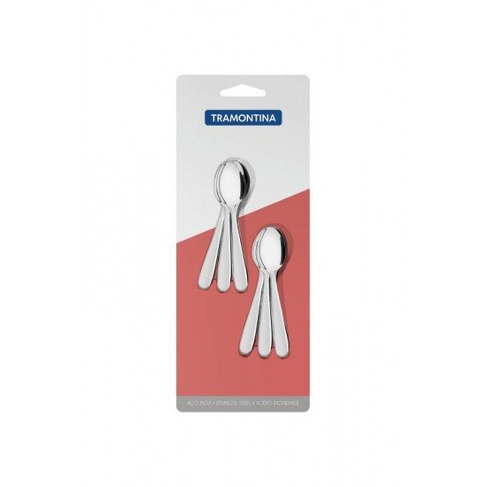 CONJUNTO DE COLHERES PARA CAFE ACO INOX 6 PC TRAMONTINA