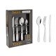 FAQUEIRO ACO INOX COM FACA DE MESA 16 PC TRAMONTINA