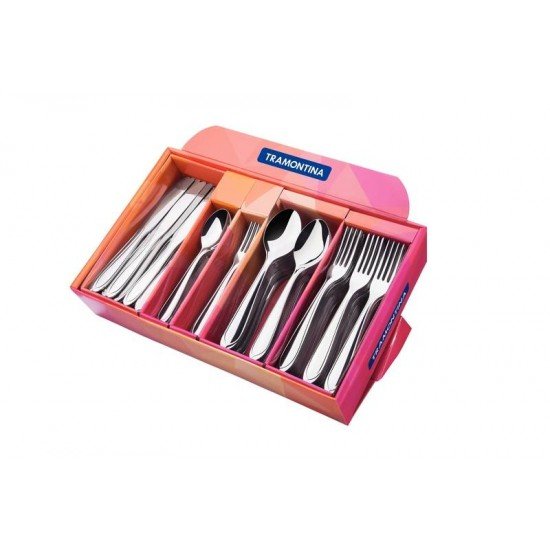 DISPLAY 240 PEÇAS TALHER ACO INOX LAGUNA TRAMONTINA