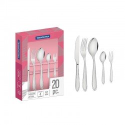 FAQUEIRO PARA CHURRASCO LAGUNA EM ACO INOX 20 PECAS TRAMONTINA