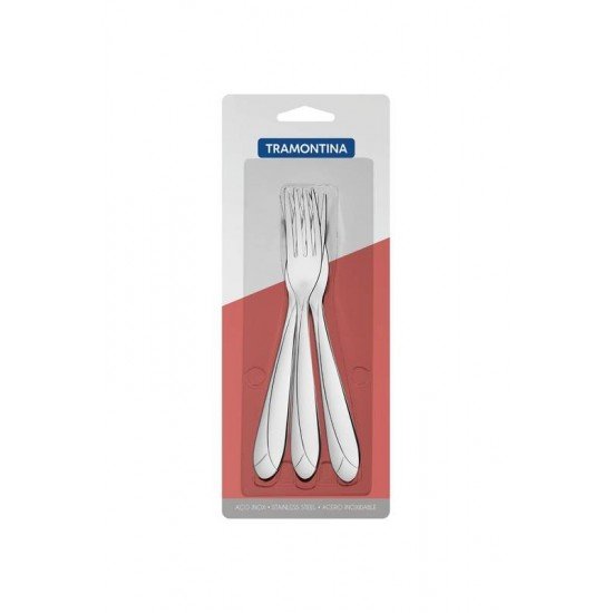 CONJUNTO DE GARFOS PARA SOBREMESA ACO INOX 3 PC TRAMONTINA