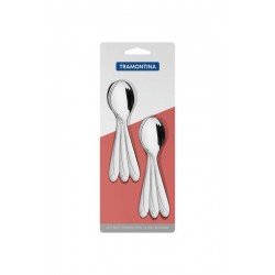 CONJUNTO DE COLHERES PARA CHA ACO INOX 6 PC TRAMONTINA
