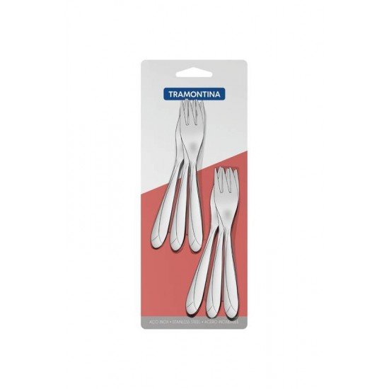 CONJUNTO DE GARFOS PARA TORTA ACO INOX 6 PC TRAMONTINA