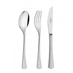 FAQUEIRO ORIENTE EM ACO INOX COM FACAS DE MESA ACABAMENTO FOSCO SEM ESTOJO 101 PECAS TRAMONTINA