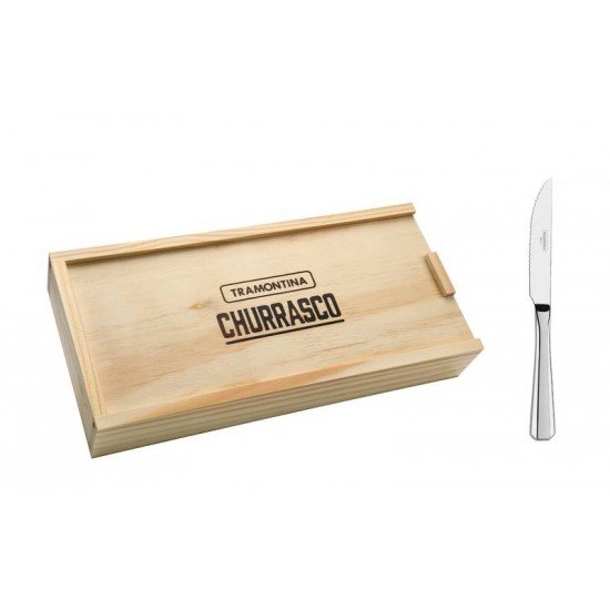 CONJUNTO PARA CHURRASCO ACO INOX 6 PC TRAMONTINA