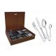 FAQUEIRO ACO INOX COM FACA DE MESA E ESTOJO DE MADEIRA 130 PC TRAMONTINA