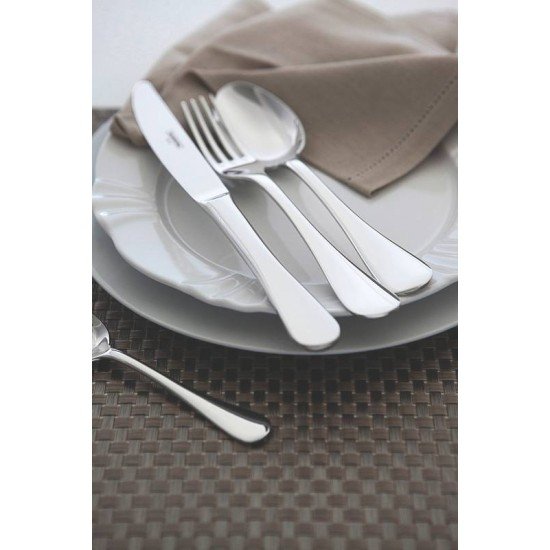 FAQUEIRO TRAMONTINA CLASSIC EM AÇO INOX COM FACAS DE MESA FORJADAS ACABAMENTO BRILHO E ESTOJO DE MADEIRA 76 PEÇAS