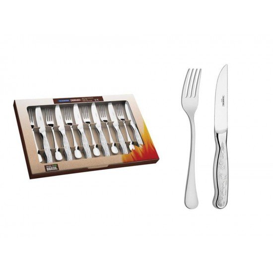 JG.ACO INOX PARA  CHURRASCOCOM FIO MAIS GRAV.12 PC TRAMONTINA