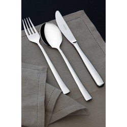 FAQUEIRO BERLIN BRILHO EM ACO INOX COM FACAS DE MESA ACABAMENTO ALTO BRILHO 72 PECAS TRAMONTINA