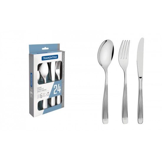 FAQUEIRO ACO INOX 24 PC TRAMONTINA