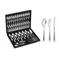 FAQUEIRO ACO INOX COM FACA DE MESA E ESTOJO DE MADEIRA 76 PC TRAMONTINA