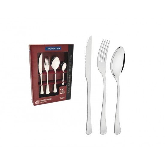 FAQUEIRO ACO INOX COM FACA PARA CHURRASCO 16 PC TRAMONTINA