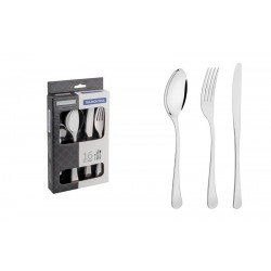 FAQUEIRO ACO INOX COM FACA DE MESA 16 PC TRAMONTINA