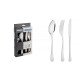 FAQUEIRO ACO INOX COM FACA DE MESA 16 PC TRAMONTINA