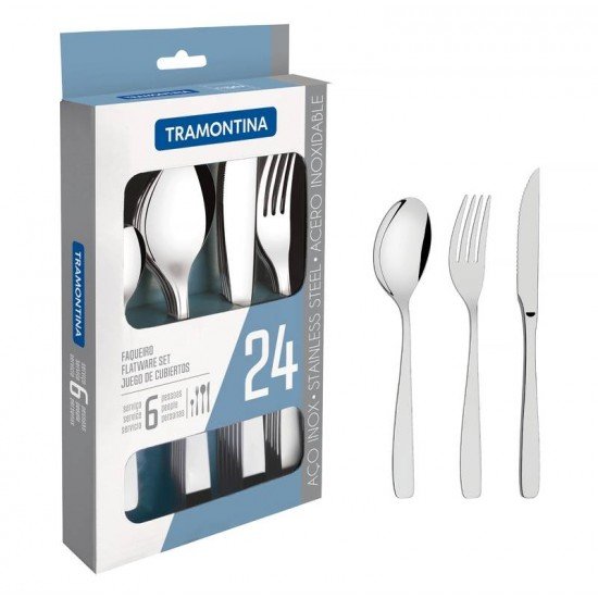 FAQUEIRO ACO INOX 24 PC TRAMONTINA