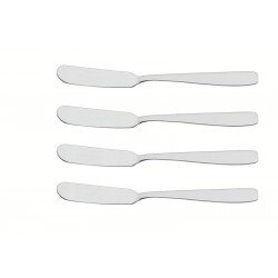 CONJUNTO DE ESPÁTULAS TRAMONTINA COSMOS PARA MANTEIGA EM AÇO INOX ACABAMENTO ALTO BRILHO 4 PEÇAS