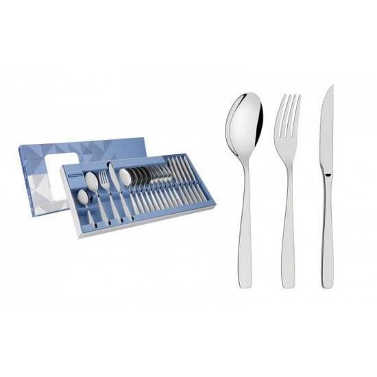 FAQUEIRO PARA CHURRASCO COSMOS EM ACO INOX 24 PECAS TRAMONTINA