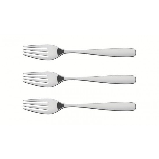 CONJUNTO DE GARFOS DE MESA TRAMONTINA AAZONAS EM AÇO INOX 3 PEÇAS.