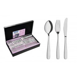 FAQUEIRO AMAZONAS EM ACO INOX COM FACAS DE MESA ACABAMENTO BRILHO 72 PECAS TRAMONTINA