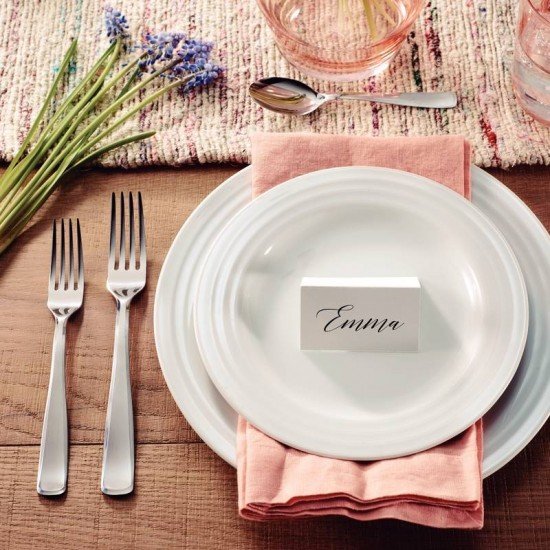 FAQUEIRO TRAMONTINA PACIFIC EM AÇO INOX COM FACAS DE MESA ACABAMENTO ALTO BRILHO COM DETALHES NO CABO 72 PEÇAS