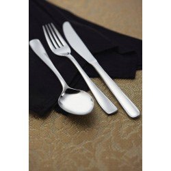 FAQUEIRO EM ACO INOX COM FACAS DE MESA ACABAMENTO BRILHO E FOSCO 72 PECAS TRAMONTINA