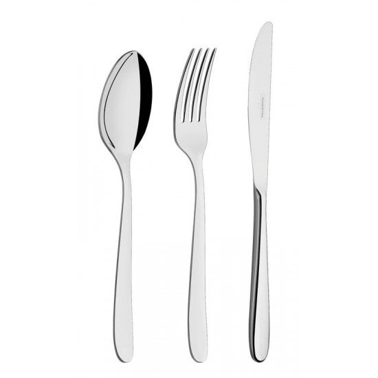 FAQUEIRO ACO INOX COM FACAS FORJADAS E ESTOJO DE MADEIRA 30 PC TRAMONTINA