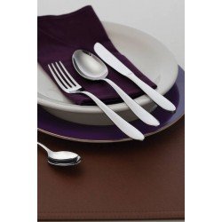 FAQUEIRO EM ACO INOX COM FACAS DE MESA ACABAMENTO ALTO BRILHO 48 PECAS TRAMONTINA