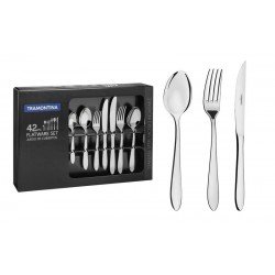 FAQUEIRO SATRI EM ACO INOX COM FACAS PARA CHURRASCO ACABAMENTO BRILHO 42 PECAS TRAMONTINA