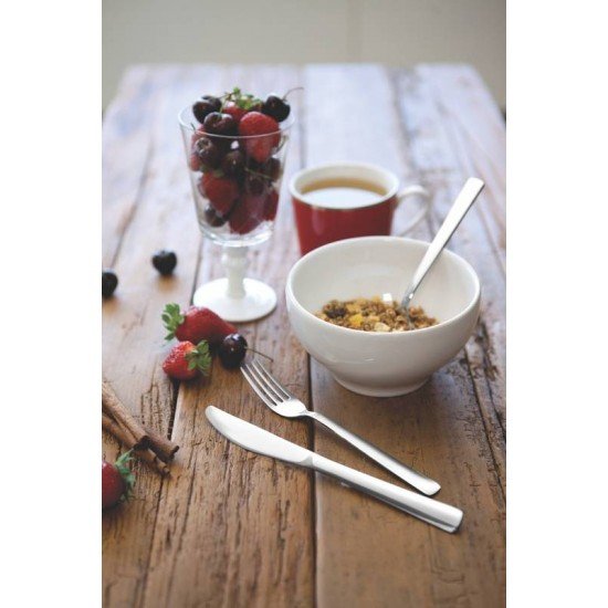 FAQUEIRO OSLO EM ACO INOX COM FACAS DE MESA ACABAMENTO ALTO BRILHO 24 PECAS TRAMONTINA