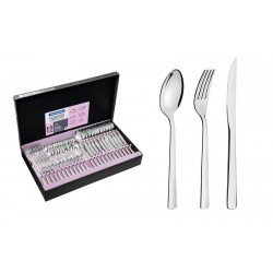 FAQUEIRO OSLO EM ACO INOX COM FACAS PARA CHURRASCO ACABAMENTO BRILHO 72 PECAS TRAMONTINA