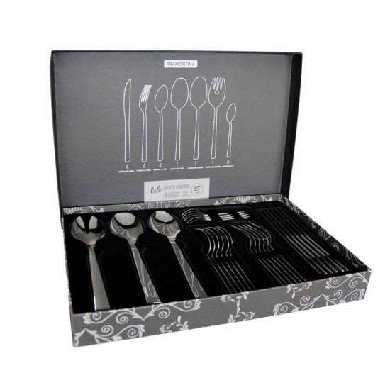 FAQUEIRO ACO INOX 27 PC TRAMONTINA