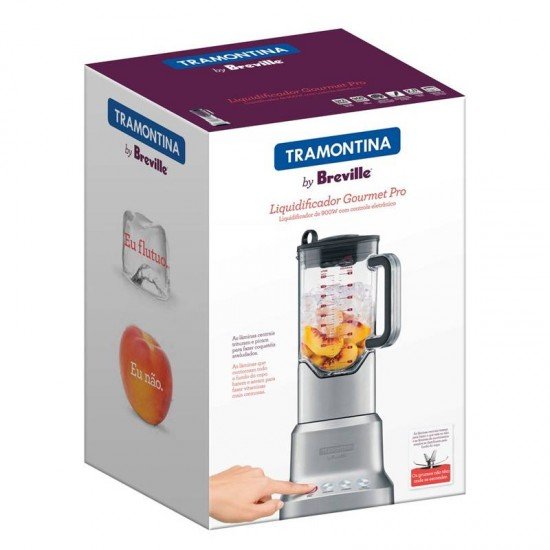 LIQUIDIFICADOR BY BREVILLE GOURMET PRO EM AL FUN COPO TRITAN 900W 2L TRAMONTINA