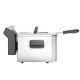 FRITADEIRA ELÉTRICA TRAMONTINA BY BREVILLE SMART EM AÇO INOX 4 LITROS PRATA E PRETO