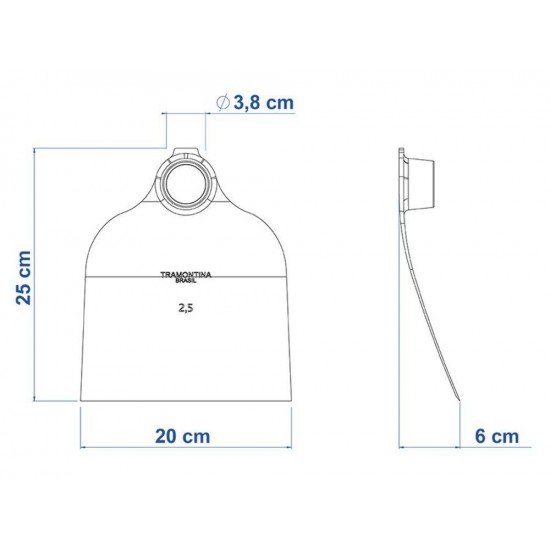 ENXADA NORTE METALICA 222 25 SEM CABO TRAMONTINA