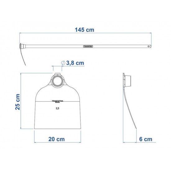 ENXADA NORTE METALICA 222 25 CABO DE MADEIRA DE 145 CM TRAMONTINA