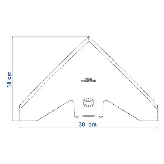 ENXADA METALICA PARA CULTIVADOR 1 PONTA SEM CABO TRAMONTINA
