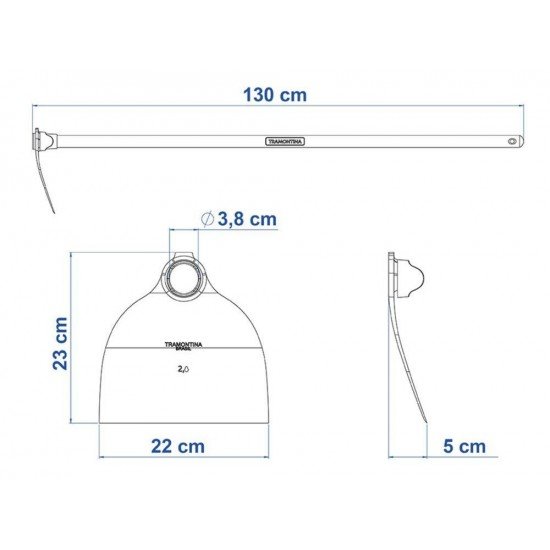 ENXADA METALICA ESTREITA 257 20 CABO DE MADEIRA DE 130 CM TRAMONTINA