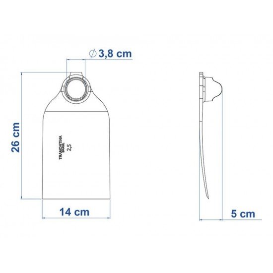 ENXADAO METALICO LARGO 270 25 SEM CABO TRAMONTINA