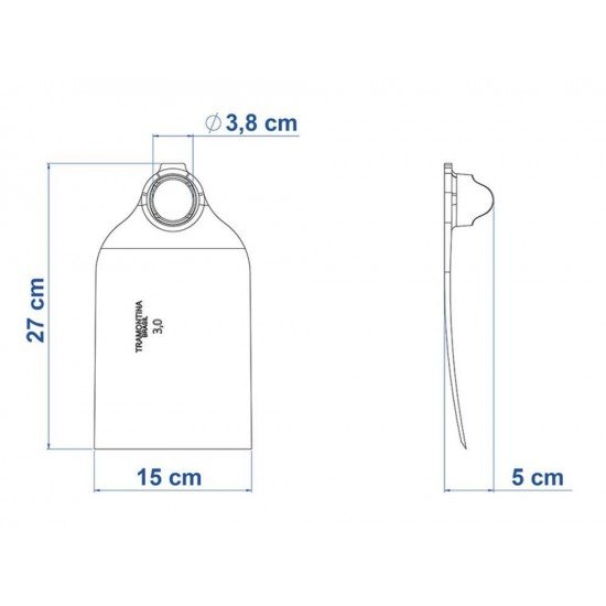 ENXADAO METALICO LARGO 270 30 SEM CABO TRAMONTINA