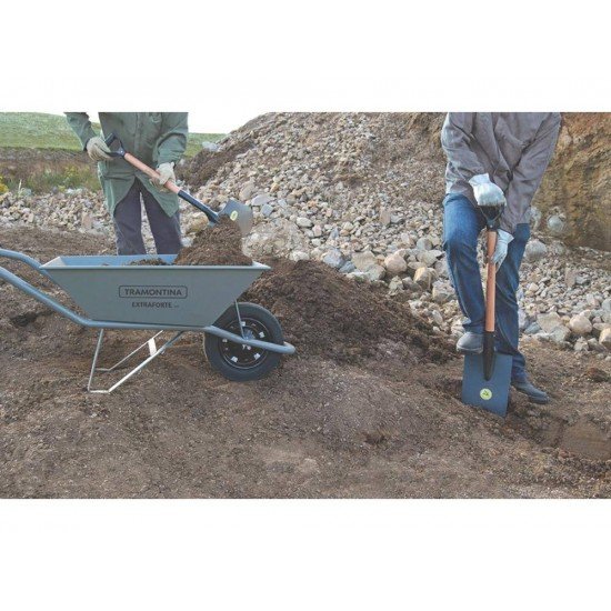 PA DE BICO METALICA 405 30 COM CABO MADEIRA 74CM E COM EMPUNHADURA METALICA TRAMONTINA