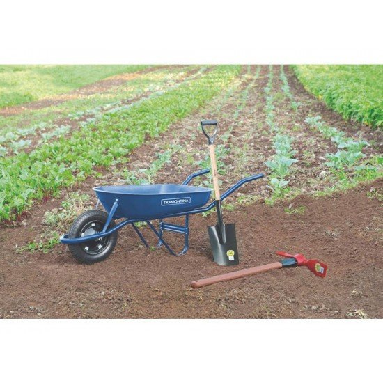 PA JARDINEIRA METALICA 444 00 CABO MADEIRA DE 71CM E EMPUNHADURA PLASTICA TRAMONTINA