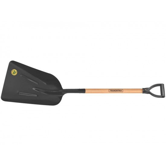 PA CARVOEIRA METALICA 481 20 COM CABO DE MADEIRA DE 71 CM E COM EMPUNHADURA PLASTICA TRAMONTINA