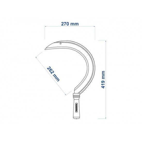 FOICINHA METALICA PARA PASTO 2 COM CABO DE MADEIRA TRAMONTINA