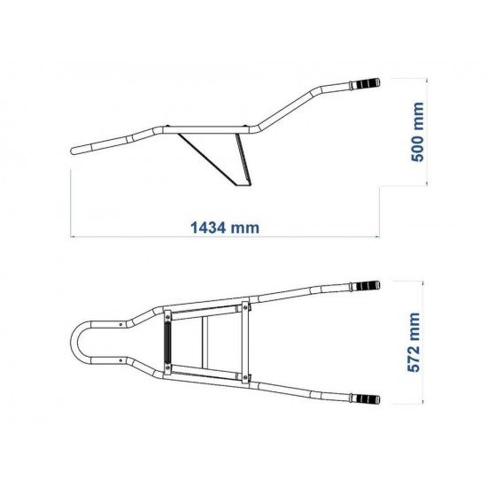 BRACO METALICO TUBULAR PARA CARRINHO DE MAO EXTRAFORTE TRAMONTINA