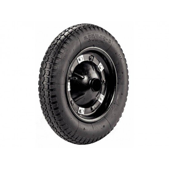 RODA METALICA PARA CARRINHO DE MAO PNEU COM CAMARA 3.25 8 E BUCHA PLASTICA TRAMONTINA