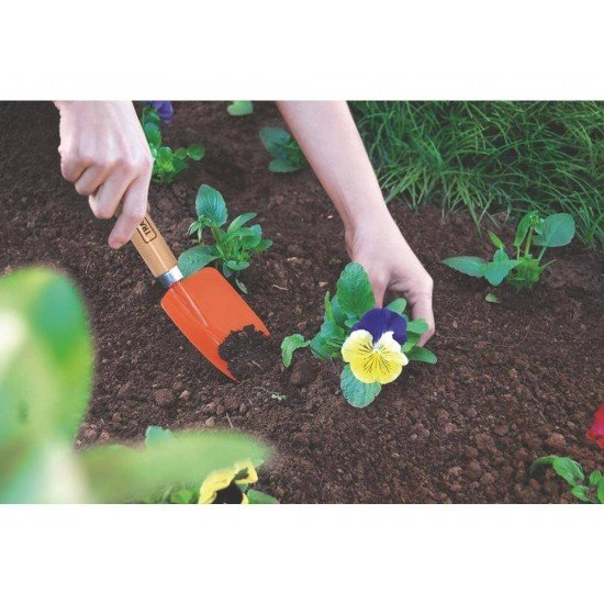 PAZINHA ESTREITA METALICA COM CABO DE MADEIRA TRAMONTINA